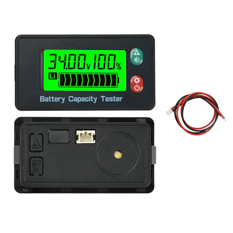 Intelligent LCD Digital Battery Capacity Indication Voltmeter Power Meter Tester Meter Alarm 8-120V Potential Monitor - Image 5