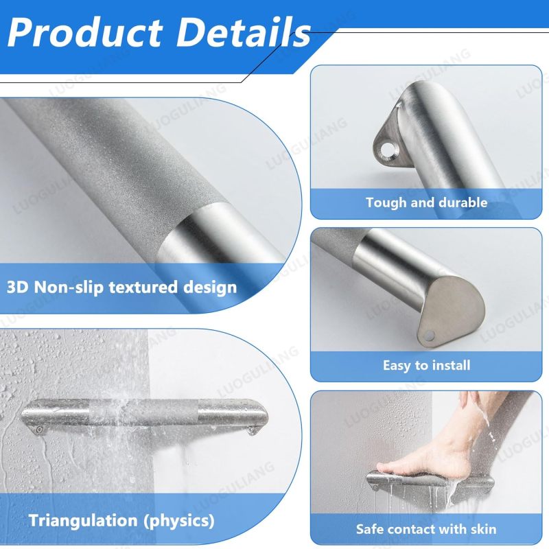 Shower Foot Rest: Silver Shower Foot Ledge - Shower Shaving Aid for Home Bathroom Use - Image 5