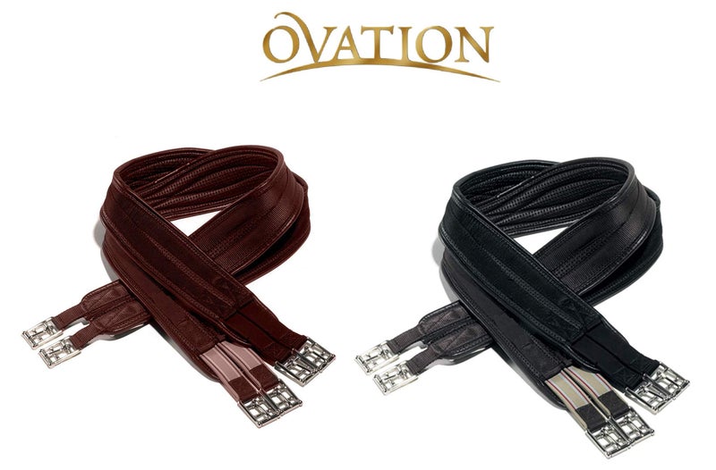 Ovation Ovsellerie Ovation Airform Chafeless Cushioned Textured Soft Horse Girth, Brown, 42 - Image 2