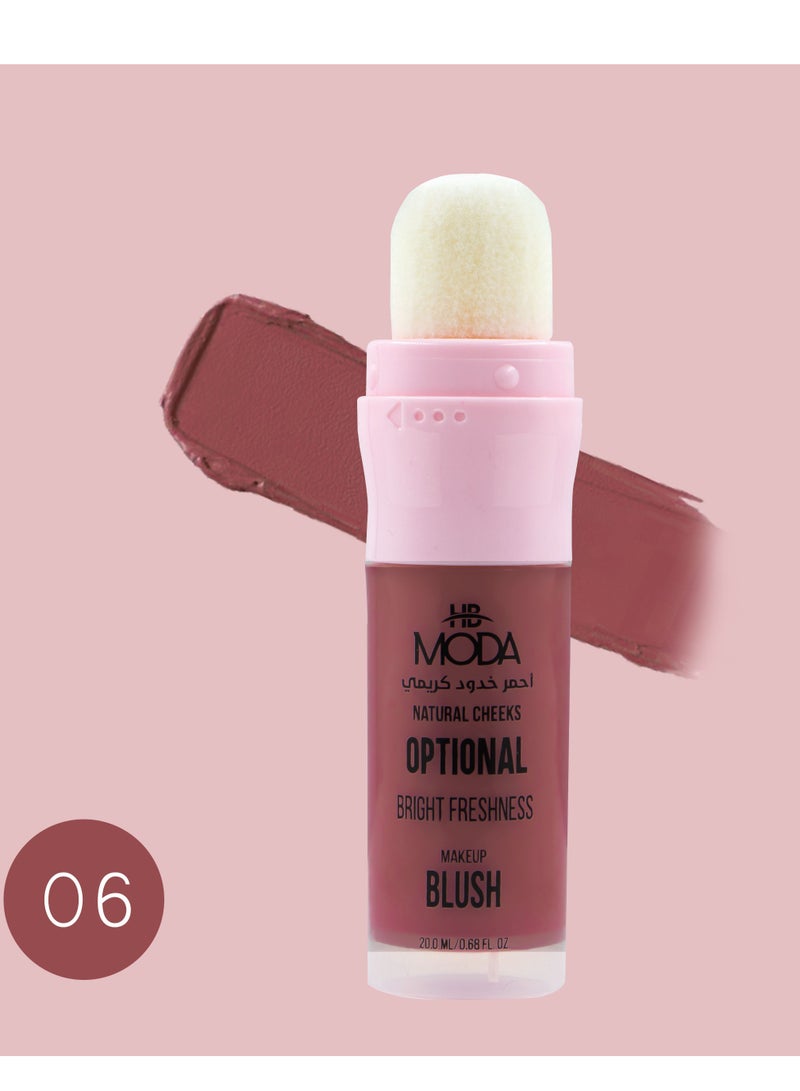 MODA Creamy Blusher #6 - Image 1