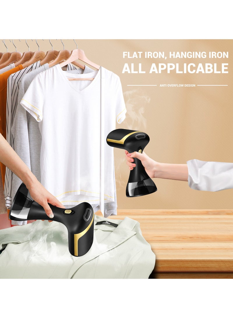 Fanski Steamer for Clothes, Portable Clothes Steamer for Fabric Wrinkles Remover,1500W Handheld Steamer with 300ml Tank, 20-Second Fast Heat-up, Convenient Clothes Steamer for Home, Office and Travel - Image 3
