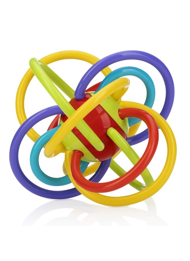 Nuby Nuby Lots A Loops Sensory Multicolor Teether and Baby Rattle Toy - 3+ Months - Baby Teething Toy  - Image 1