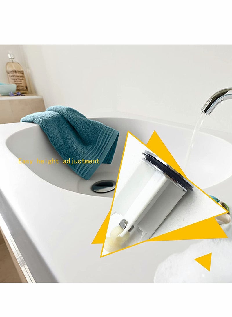 KASTWAVE Pop Up Sink Plug, Universal Drain Filter, 40 mm Height Adjustable Pop-up Plug - Image 5