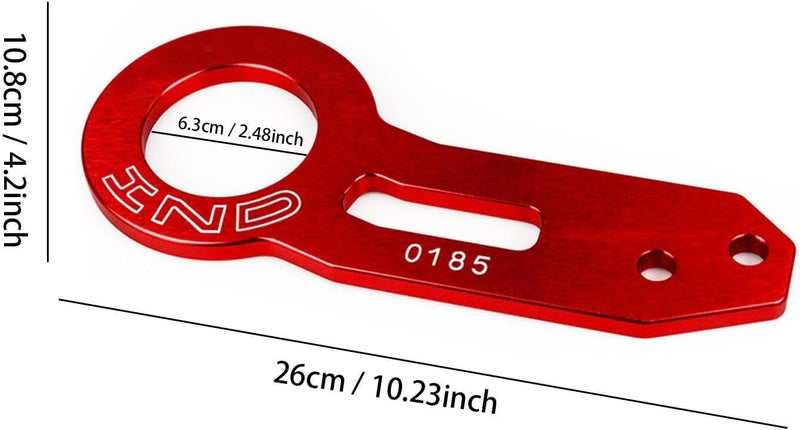 Car Bumper Trailer Ring Set | Aluminum Alloy Racing Car Tow Hook Kit | Aluminum Alloy Car Auto Trailer Ring Racing Trailer Hook for RVs, Car, Truck Borato - Image 4