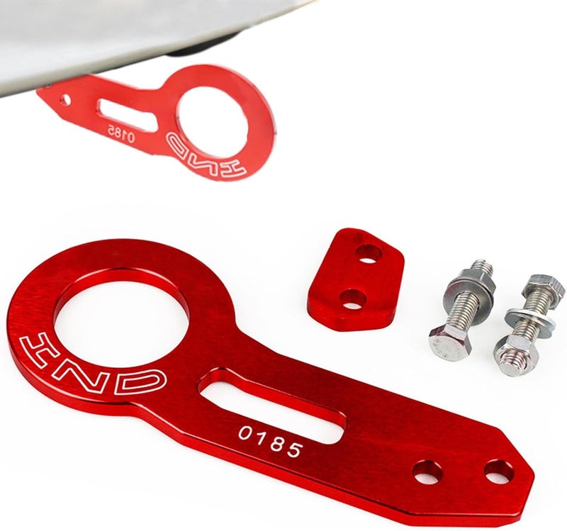 Car Bumper Trailer Ring Set | Aluminum Alloy Racing Car Tow Hook Kit | Aluminum Alloy Car Auto Trailer Ring Racing Trailer Hook for RVs, Car, Truck Borato - Image 1