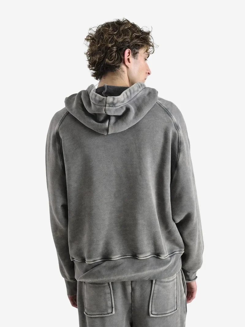 Giesto Khaki Green GIESTO Oversized Hooded Sweatshirt with Pocket for Men | Best Price UAE