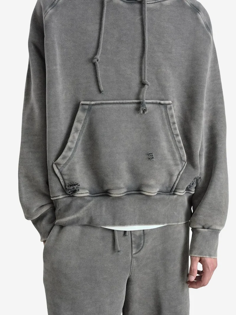 Giesto Khaki Green GIESTO Oversized Hooded Sweatshirt with Pocket for Men | Best Price UAE