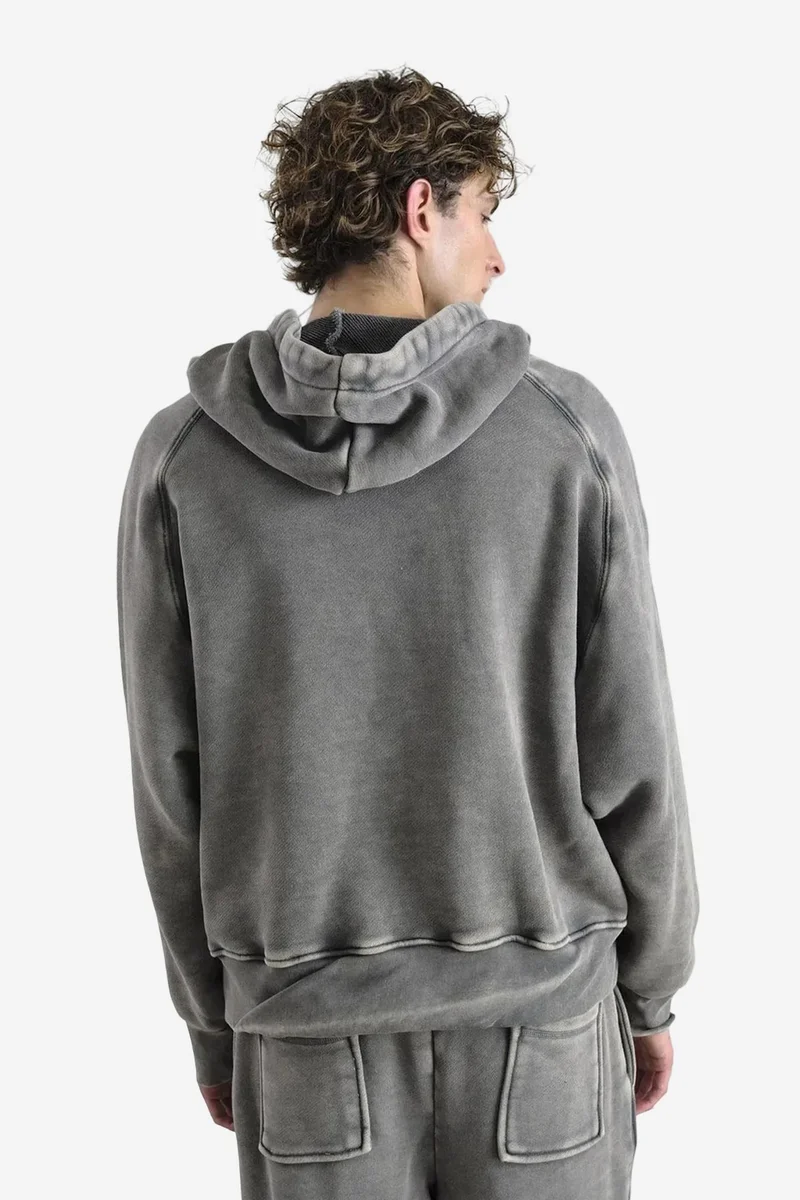 Giesto Khaki Green GIESTO Oversized Hooded Sweatshirt with Pocket for Men | Best Price UAE