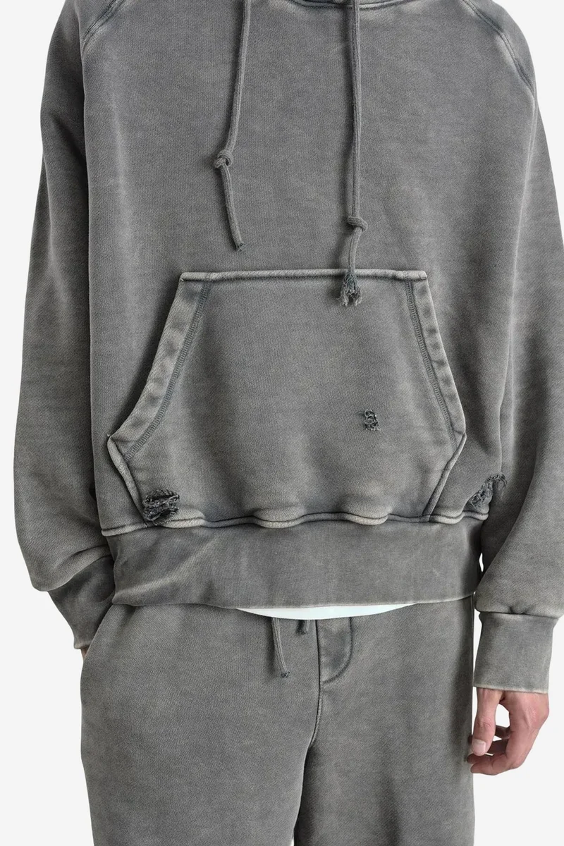 Giesto Khaki Green GIESTO Oversized Hooded Sweatshirt with Pocket for Men | Best Price UAE