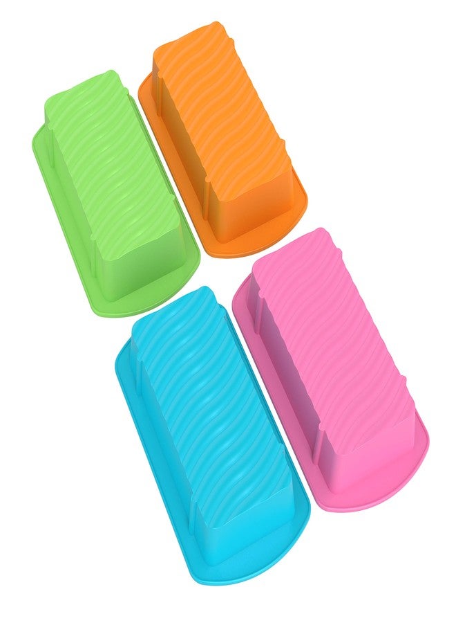 Bakerpan Silicone Mini Loaf Pans for Baking, Mini Cake Pans, 4.5 Inch Baking Pan, Reusable Baking Mold - Set of 4 - Image 4