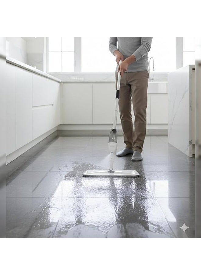 UShop U-Shop Microfiber Spray Mop, 360° Swivel Head with Two Washable Pads, for Ceramic, Porcelain, Parquet, Marble, Hardwood and Tile Floors - Image 4