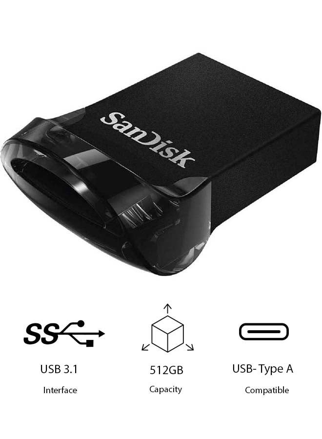 sandisk 512GB Ultra Fit USB 3.1 Flash Drive - SDCZ430-512G-G46 - Image 1