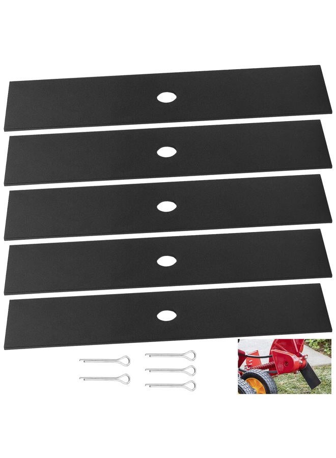 DECKMAN Universal 9" x 2" w 1/2 Hole Edger Blade Compatible with Mclane 2059, Also for Power Trim Edgers, Tru-Cut Edgers, King O Lawn Edgers - 5 Pack - Image 1