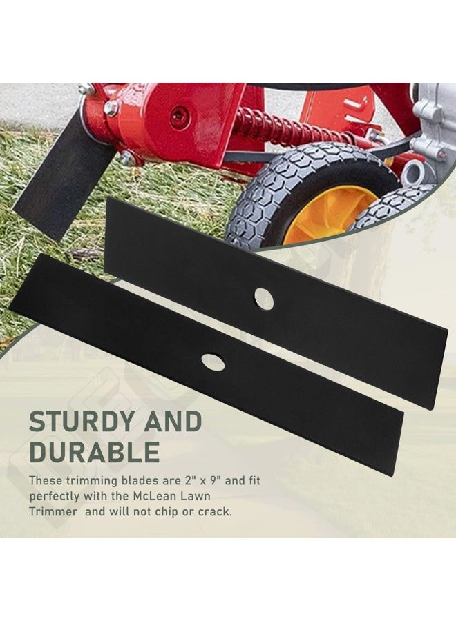 DECKMAN Universal 9" x 2" w 1/2 Hole Edger Blade Compatible with Mclane 2059, Also for Power Trim Edgers, Tru-Cut Edgers, King O Lawn Edgers - 5 Pack - Image 3