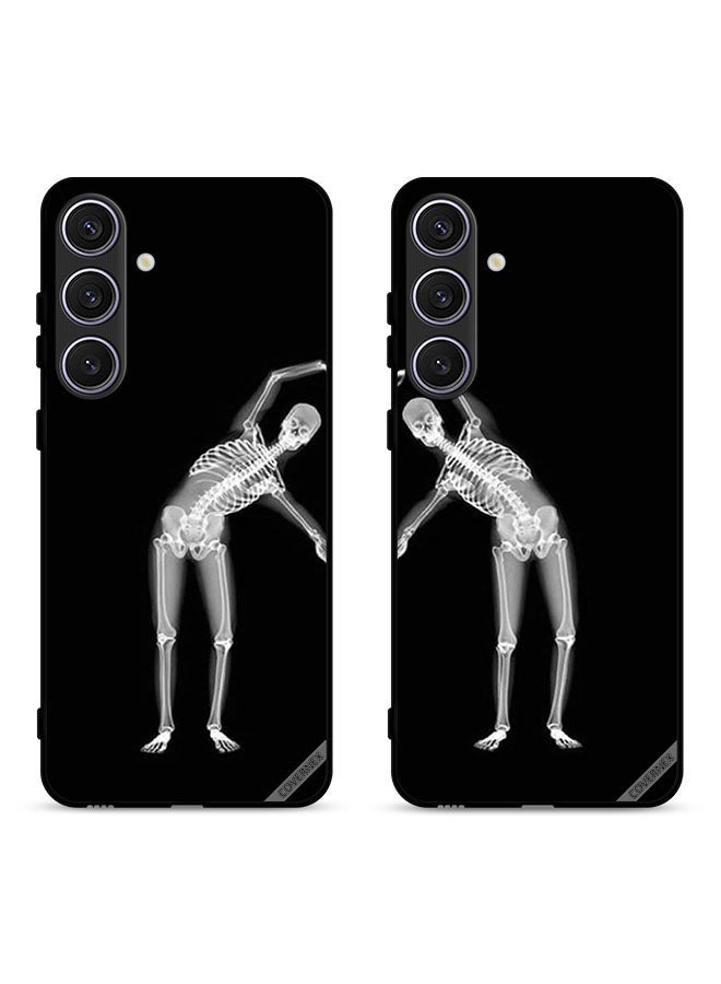 Covernex Two Cases For Samsung Galaxy S25 5G Protective Covers Human Skeleton Heart Couple Case Back Covers - Image 1