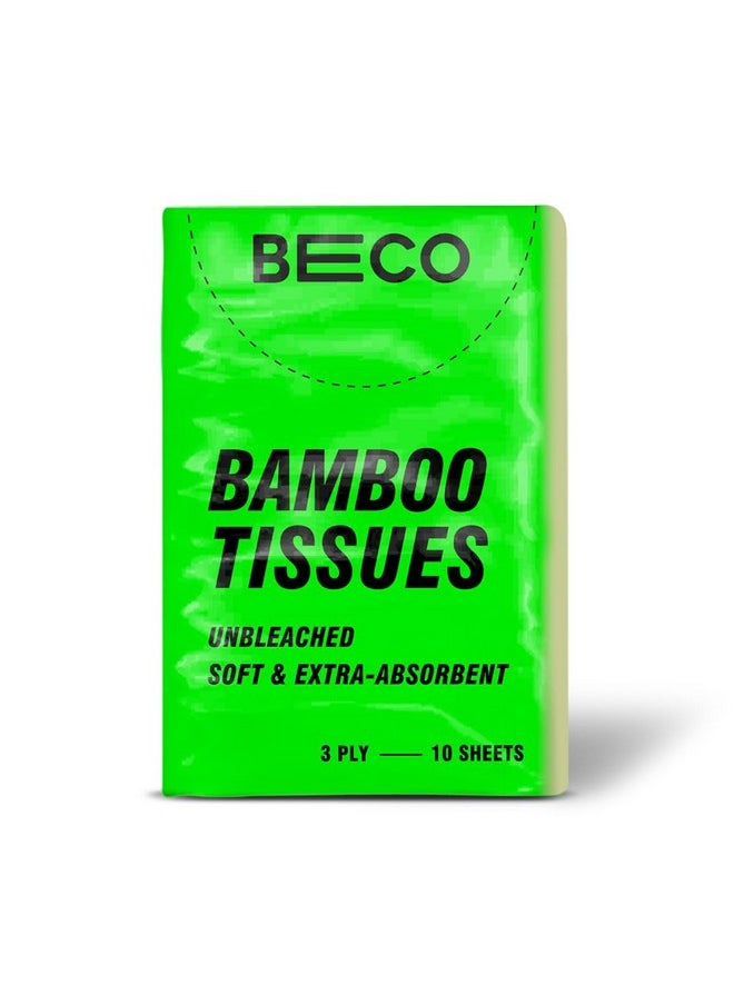 BECO Bamboo Hanky Tissues, 100 Pulls Pack Of 10, 100% Natural And Ecofriendly  - Image 1