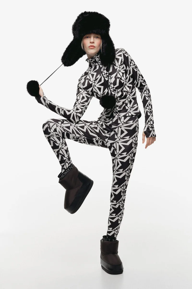 H&M Printed turtleneck top