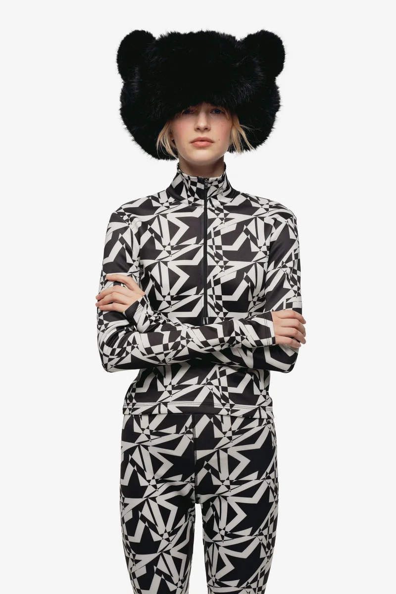 H&M Printed turtleneck top