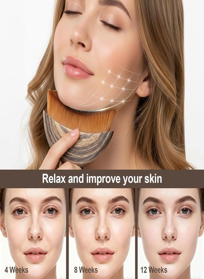 SIOPAWORLD New Contour Face Brush, Neck & Face Sculpting, Portable Facial Tool, Reduce Puffiness for Daily Us, Chin & Jawline Sculpting - Anti-Puffiness, Detox & Lift, Improves Skin Glow for All Skin - Image 5