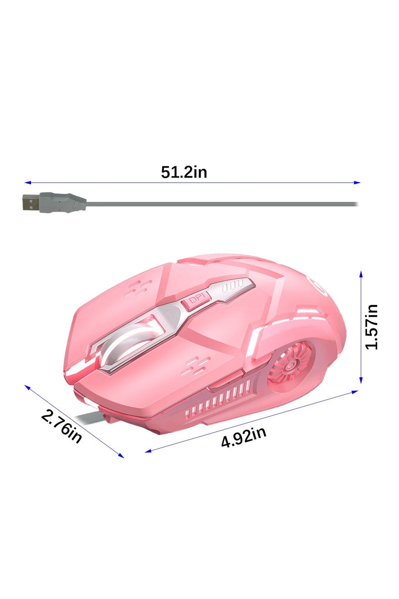ACYYH Wired mouse,Gaming Mouse, Mechanical Silent, LED Illuminated, USB Wired - Image 2