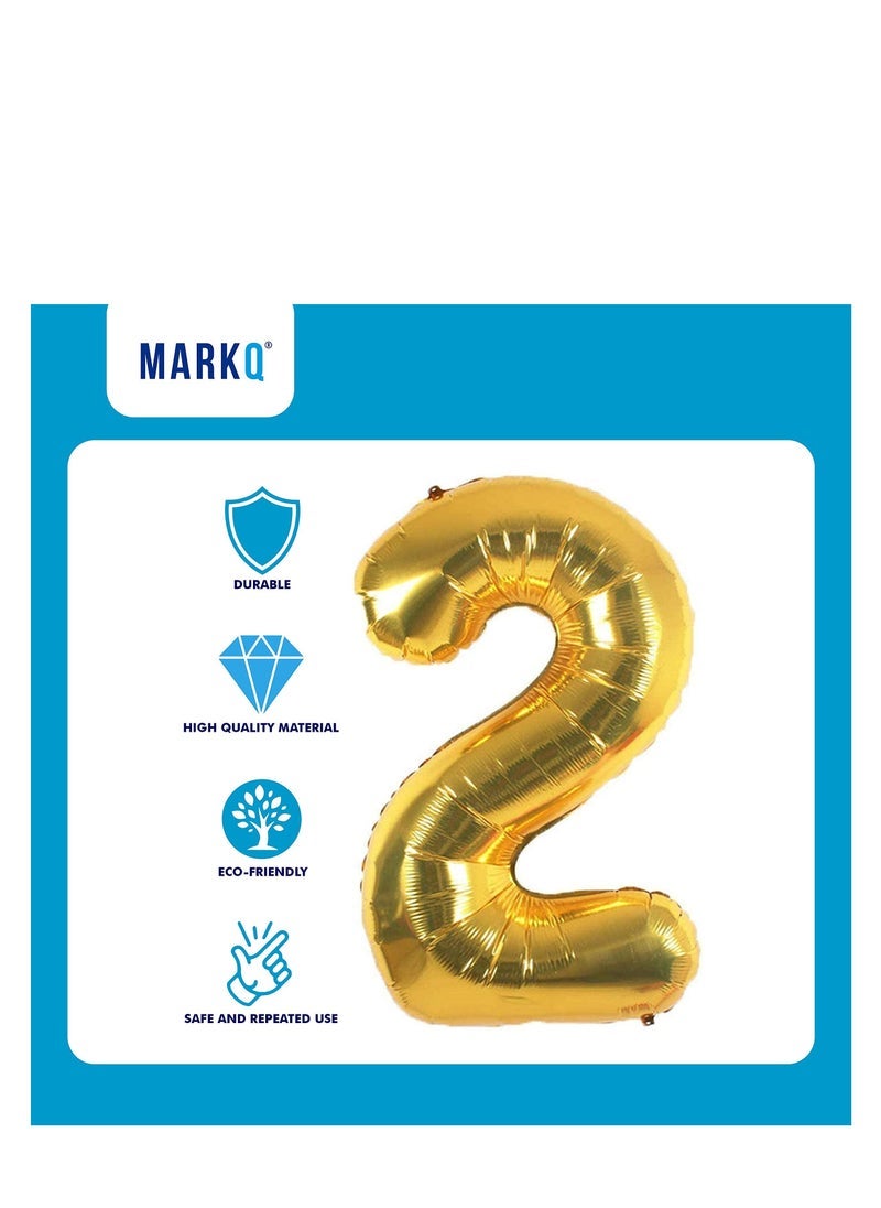 مارك 40 بوصة عدد البالونات ، بالونات الهيليوم احباط الذهب لاحتفالات زفاف عيد ميلاد الذكرى السنوية (رقم 2) - Image 3