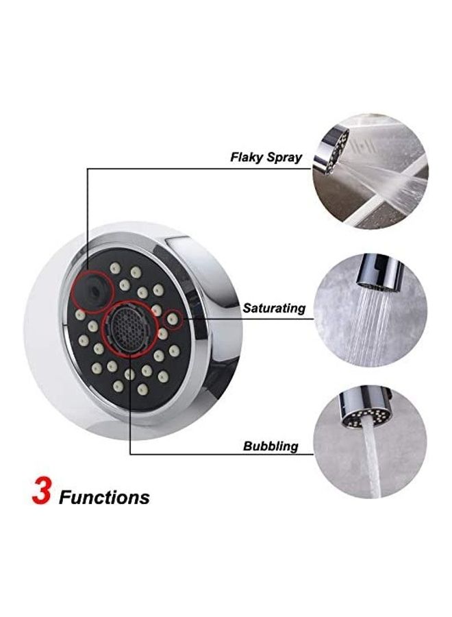 NIBEMINENT 3-In-1 Stainless Steel Shower Head Style Faucet Silver  - Image 3