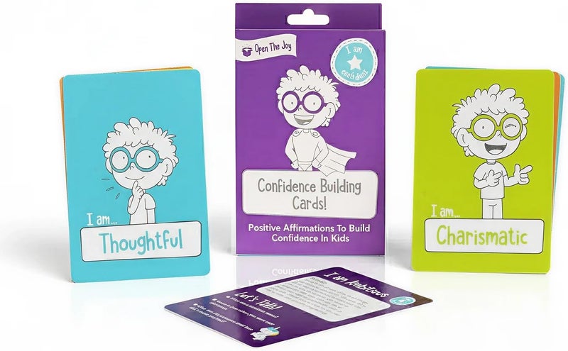 Open The Joy Confidence Builder Cards for Kids - Positive Affirmations for Emotional Intelligence - Image 1