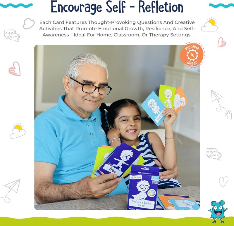 Open The Joy Confidence Builder Cards for Kids - Positive Affirmations for Emotional Intelligence - Image 2