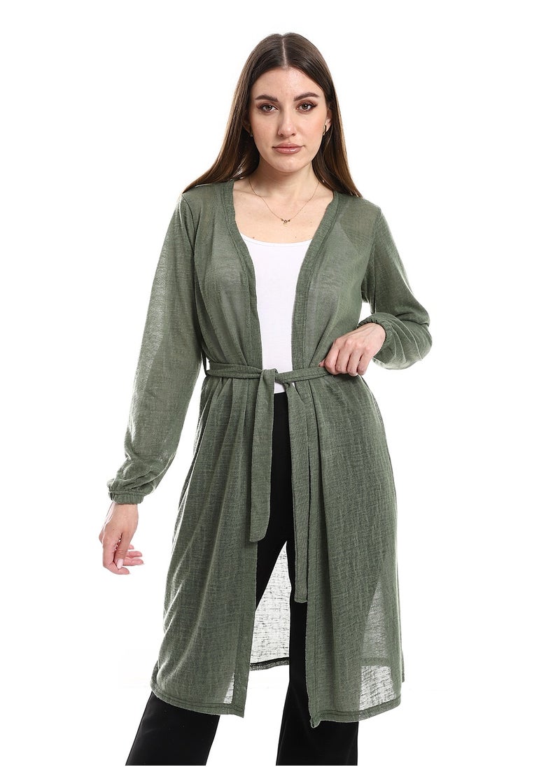Caesar - Open Neckline Cardigan - Image 1