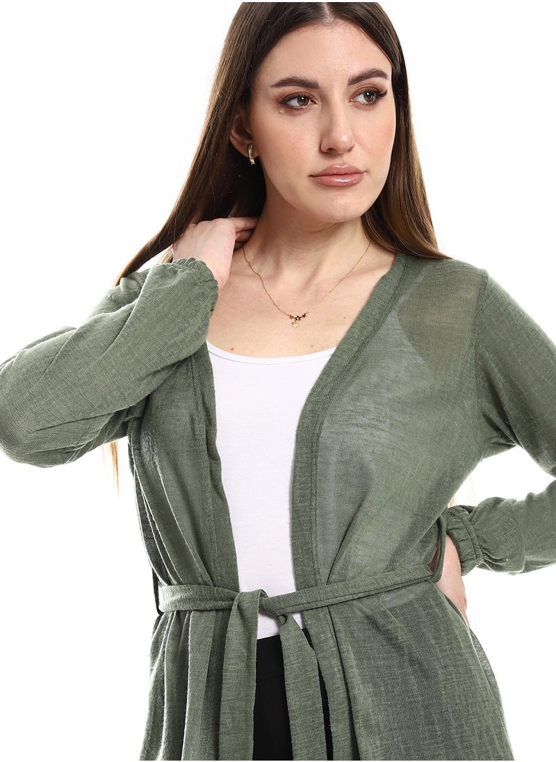 Caesar - Open Neckline Cardigan - Image 1