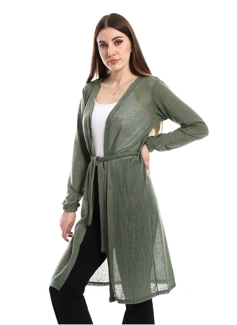 Caesar - Open Neckline Cardigan - Image 1
