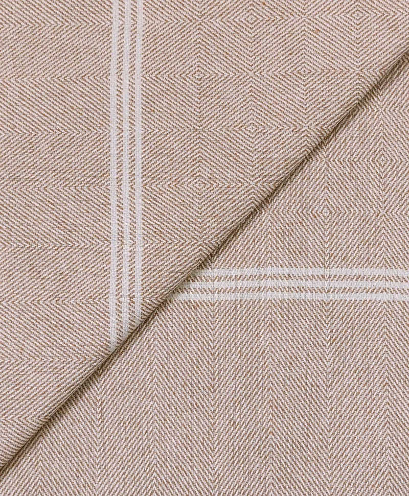 Arvore Bunkaar Plain Pure Handloom Khes - 100% Desi Thick And Heavy Cotton 100 TC Khes/Summer Blanket/Chadar/Yoga Blanket (Wavy Brown 2) - Image 5