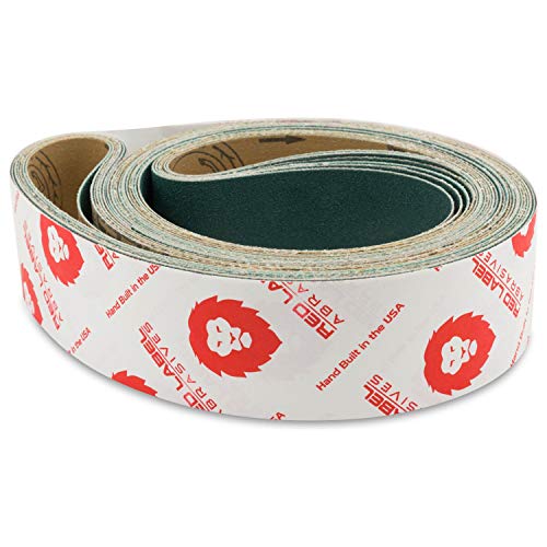 Red Label Abrasives 2 X 42 Inch 60 Grit Metal Grinding Zirconia Sanding Belts, 6 Pack - Image 2