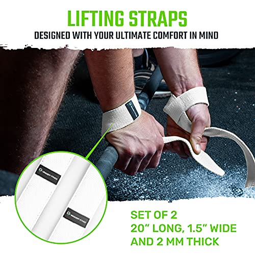 Gradient Fitness Lifting Straps | Wrist Straps for Weightlifting,Deadlift Straps,Lifting Straps for Weightlifting,Straps for Weight Lifting,Weight Lifting Straps for Men/Women,Gym Lifting Grips (W) - Image 2