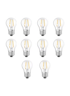 Osram Osram Filament Retrofit Classic 4W LED Bulb Screw base E27 827 Warm White Lamp Pack Of 10  - Image 1