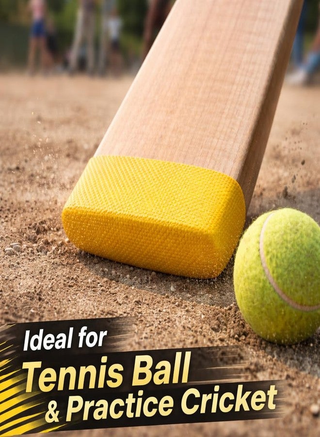 Nextage Fabric Cricket Bat Toe Guard for Tennis Ball Bat | Requires Adhesive for Installation | Bat Toe Protector from Moisture & Damage | Pack of 2 - Image 4