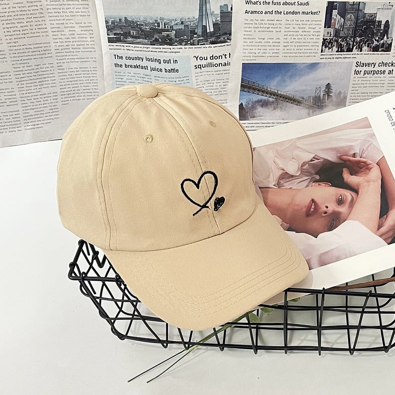 Explosions Men'S And Women'S Uniform Fashion All-Match Size Love Embroidered Baseball Cap Outdoor Sports Sunscreen Sunshade Hat - Image 4