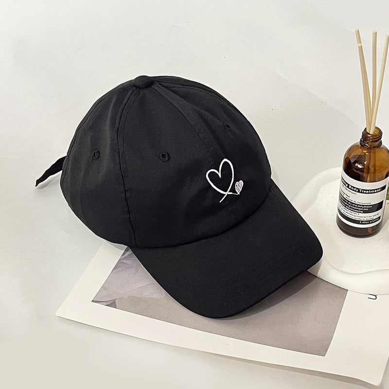 Explosions Men'S And Women'S Uniform Fashion All-Match Size Love Embroidered Baseball Cap Outdoor Sports Sunscreen Sunshade Hat - Image 1
