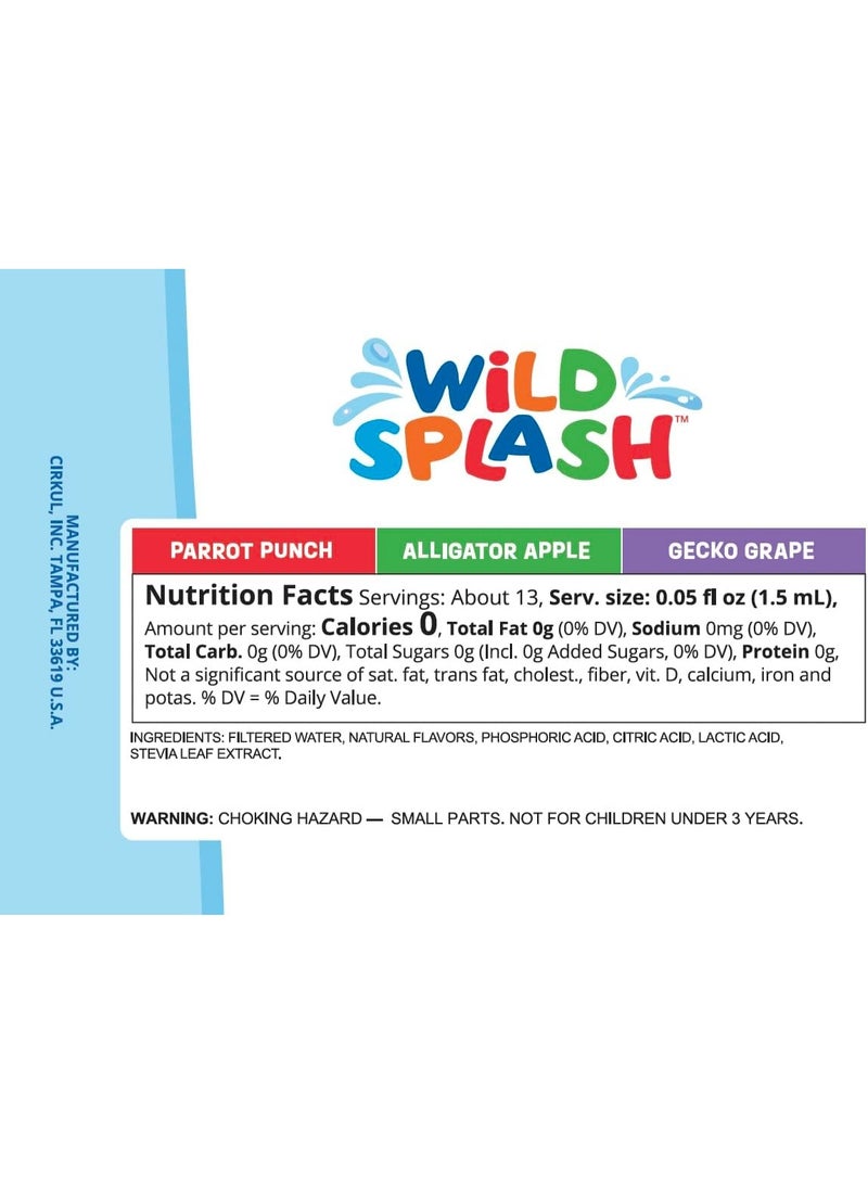 Cirkul Wild Splash Flavor Cartridge Variety Pack with Stevia, 6-Pack (2 Parrot Punch, 2 Alligator Apple, 2 Gecko Grape) - Image 2