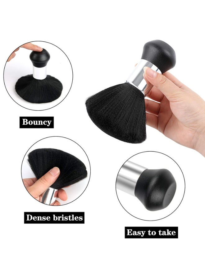 LUMYA 2PCS Hair Cutting Cape with Neck Duster Brush, Salon Cape Set for Barber, Haircut Accessories Kit, Professional Hair Cutting Tools, Black - Image 2