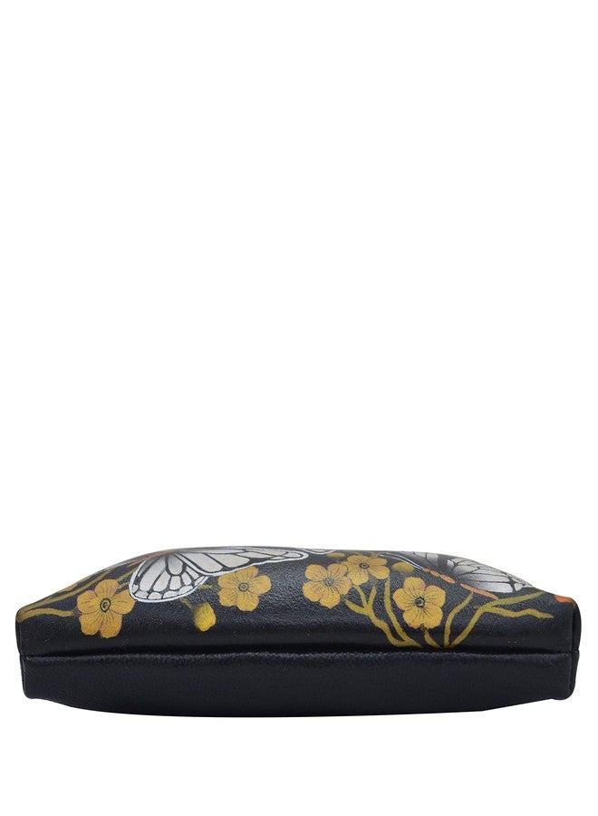 Anna by Anuschka Hand Painted Women’s Genuine Leather Slim Crossbody, Butterfly Dusk, One size - Image 5