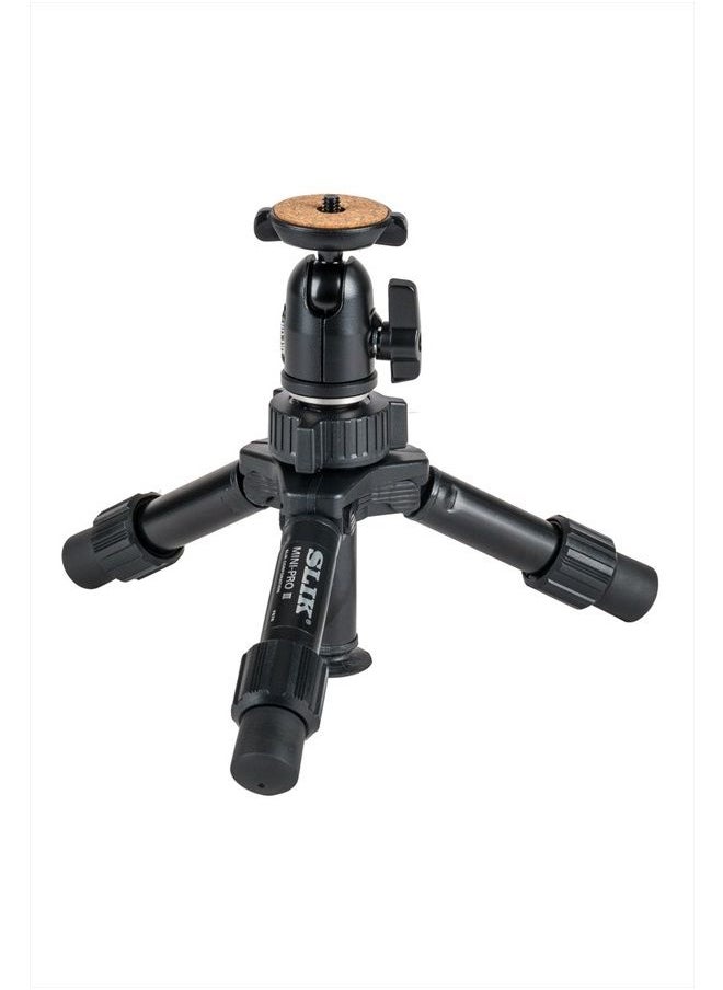 SLIK Mini Pro III Table Top Tripod, 2-Section, Max 10" - Black  - Image 1