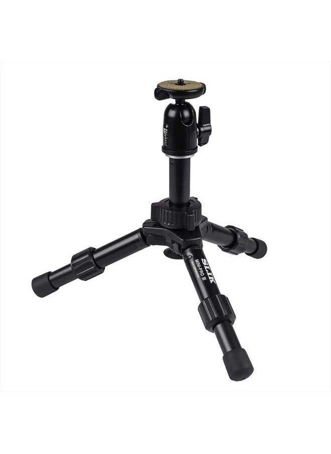 SLIK Mini Pro III Table Top Tripod, 2-Section, Max 10" - Black  - Image 4