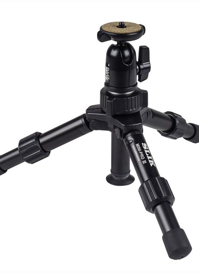SLIK Mini Pro III Table Top Tripod, 2-Section, Max 10" - Black  - Image 3