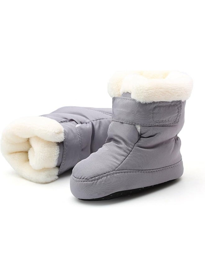 Kuner Kuner Newborn Baby Boys and Girls Waterproof Winter Warm Snow Boots Crib Shoes  - Image 4