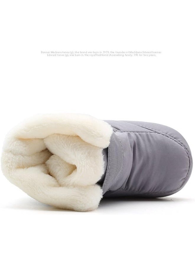 Kuner Kuner Newborn Baby Boys and Girls Waterproof Winter Warm Snow Boots Crib Shoes  - Image 3