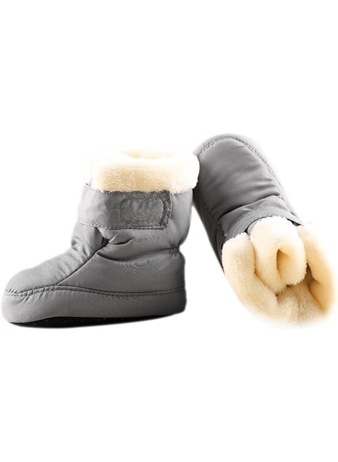Kuner Kuner Newborn Baby Boys and Girls Waterproof Winter Warm Snow Boots Crib Shoes  - Image 2