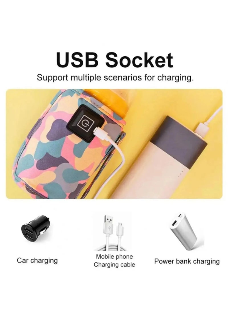 AROAQ USB Milk Water Warmer Bottle Heater Travel Stroller Insulated Bag Baby Nursing Safe Kids Supplies for Outdoor Winter - Image 4