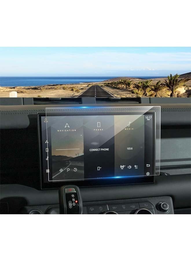 L&E Defender Screen Protector for Land Rover Defender Pivi Pro 11.4-inch Touch Screen, 9H Tempered Glass 2023 2024 Defender 90&110&130 Accessories HD Transparent Protective Film 11.4" - Image 1