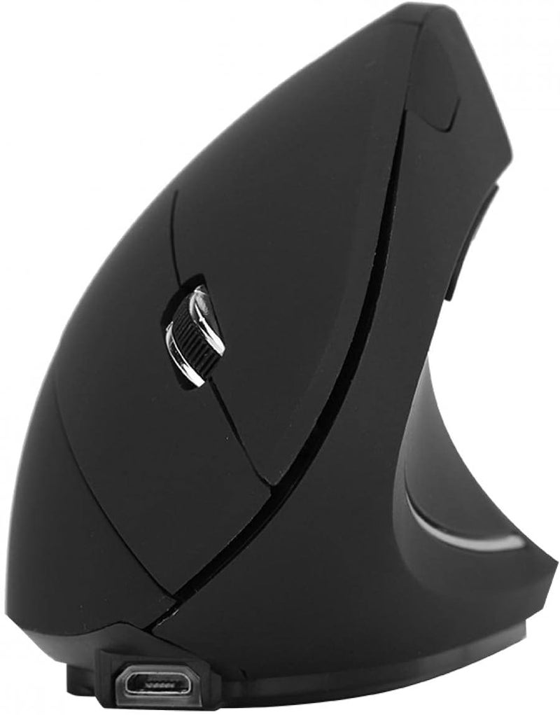 cheekyglo 2.4GHz 1600DPI Vertical Wireless Mouse with USB Port Optical Ergonomic Gaming Mouse Rechargeable Precision Positioning for Game/Home/Office/Net bar PC/Laptop, etc - Image 1